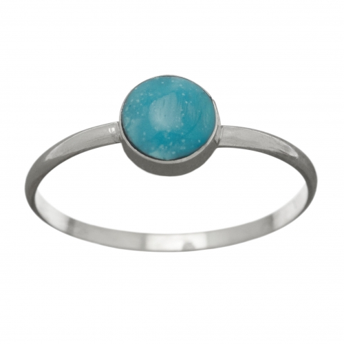 Navajo ring for men BA1012 in turquoise and silver - Harpo Paris