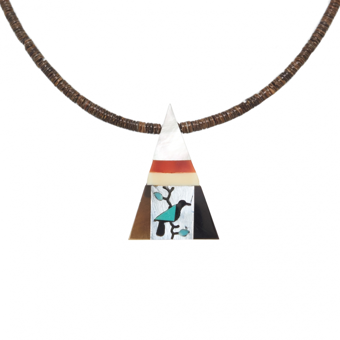 Pen Shell Heishi and Inlay in Native American Jewelry