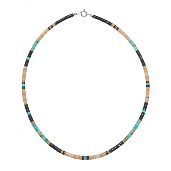 Collier Pueblo CO193 en pierres et turquoise - Harpo Paris