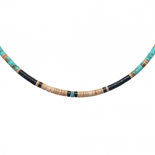 Collier Pueblo perles heishi CO193 - Harpo Paris