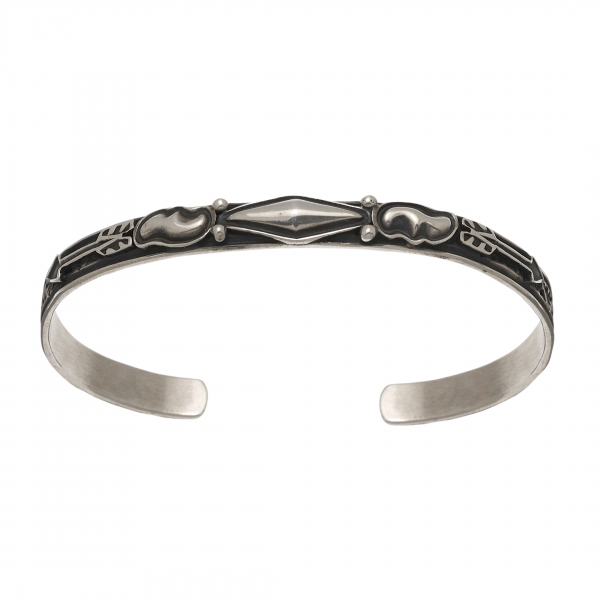 Navajo bracelet BR731 in silver - Harpo Paris