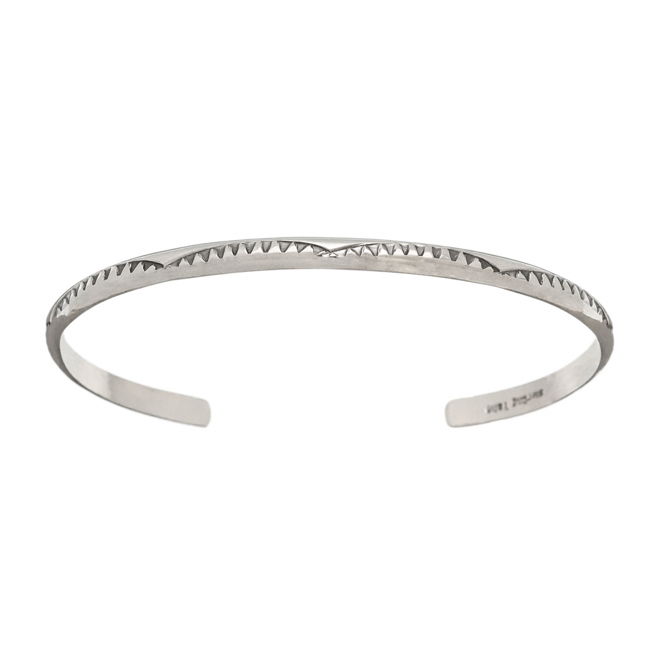 Navajo bracelet BRw58H in silver - Harpo Paris