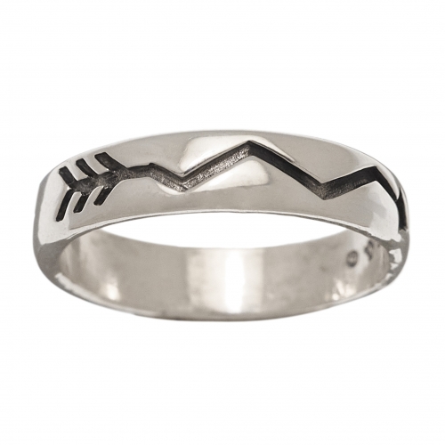 Bague Navajo R561 anneau en argent - Harpo Paris