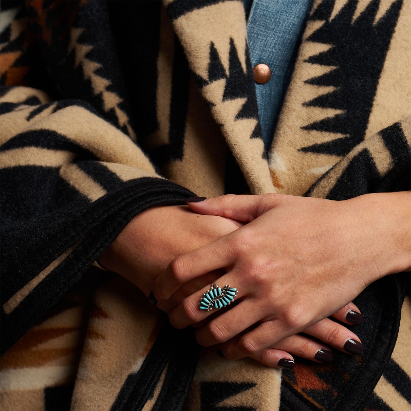 Harpo Paris ring BA1291 Zuni in turquoise and silver