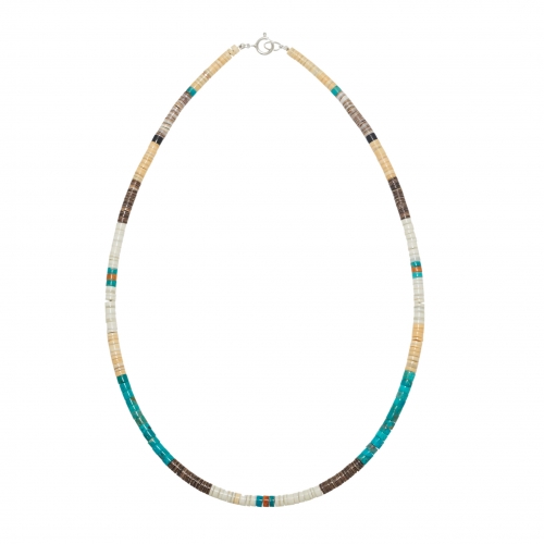 Collier Pueblo COP08 en perles heishi -Harpo Paris