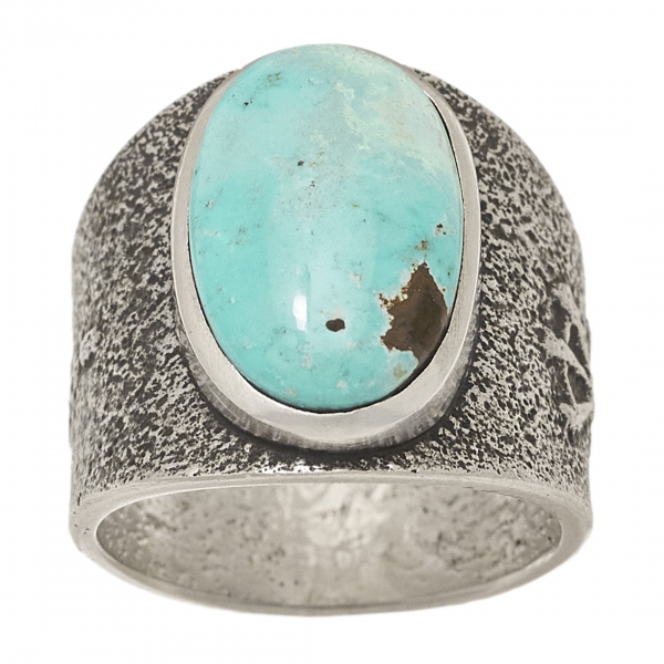 BA1358 turquoise and silver...