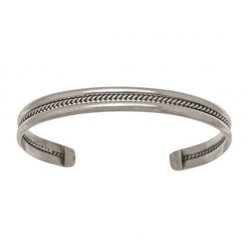 Bracelet Navajo BRw100 en argent massif - Harpo Paris