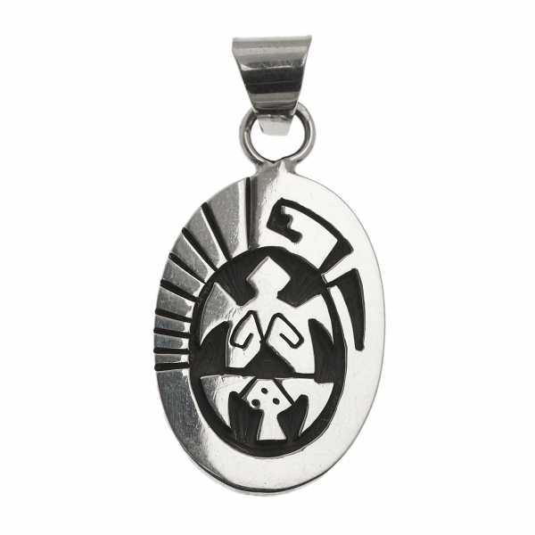 PE488 silver turtle pendant...