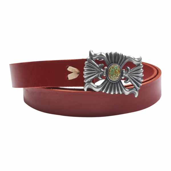 CC19 red belt with silver...