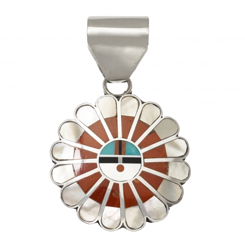 PE531 pendentif Sunface Zuni - Harpo Paris