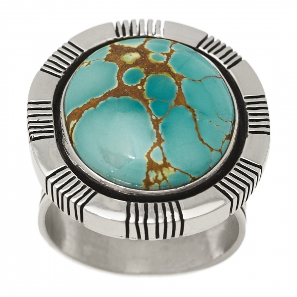 Harpo Paris unisex ring BA1446 in turquoise and silver