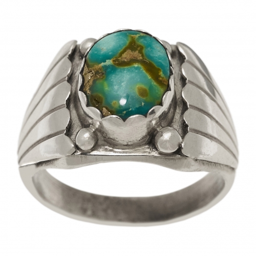 Bague turquoise et argent BA1447 - Harpo Paris