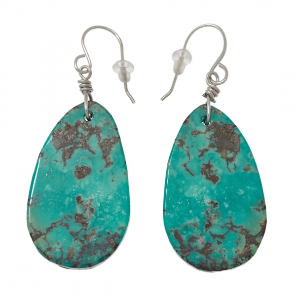 BO364 turquoise slices earrings - Harpo Paris