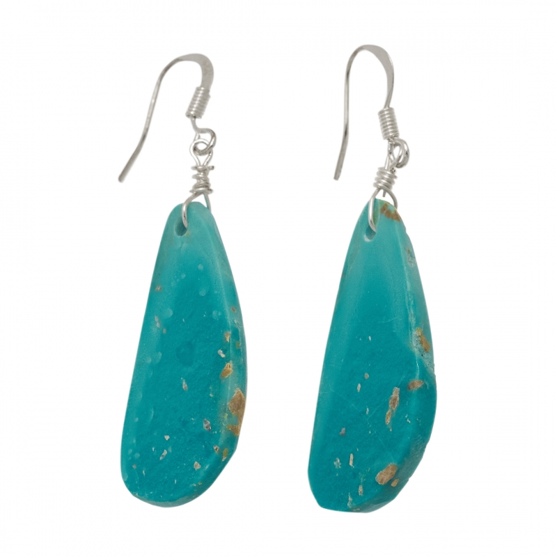 Turquoise earrings BO365 - Harpo Paris