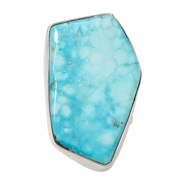 Turquoise and silver ring BA1448 - Harpo Paris