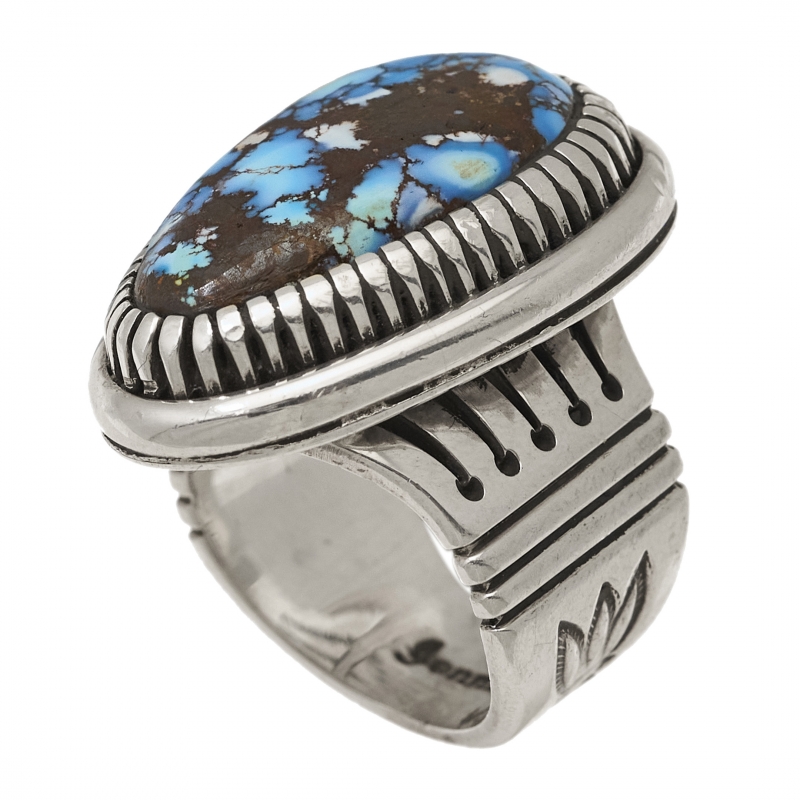 BA1451 turquoise and silver ring - Harpo Paris