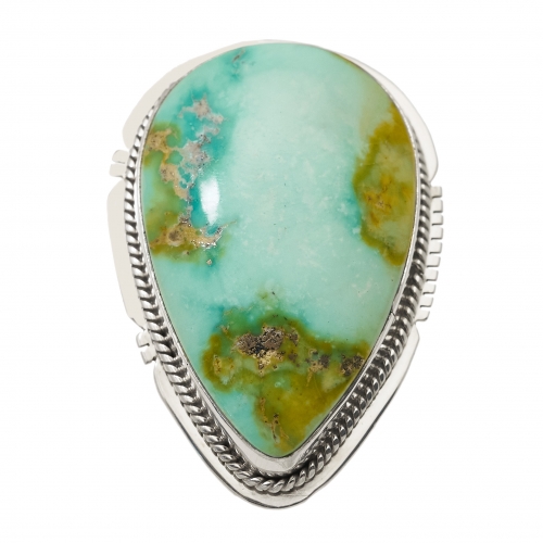 BA1473 turquoise and silver ring - Harpo Paris