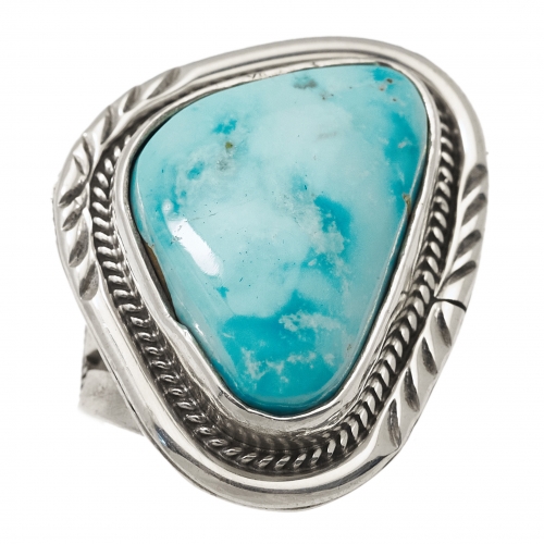 BA1479 bague turquoise et argent - Harpo Paris