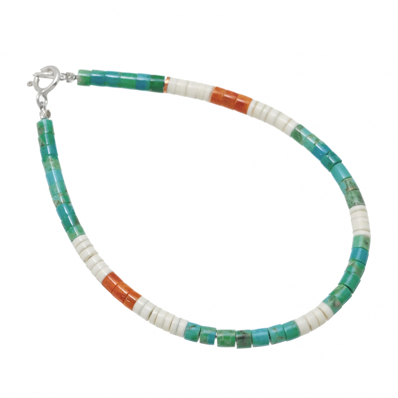 Pueblo bracelet in heishi beads BRP15 - Harpo Paris