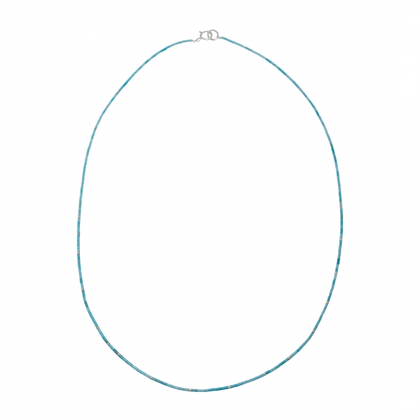 Fin collier en perles Heishi de turquoise CO232 - Harpo Paris