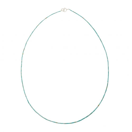 Collier de fines perles heishi de turquoise CO233 - Harpo Paris