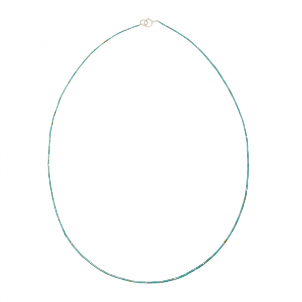 Collier de fines perles heishi de turquoise CO233 - Harpo Paris