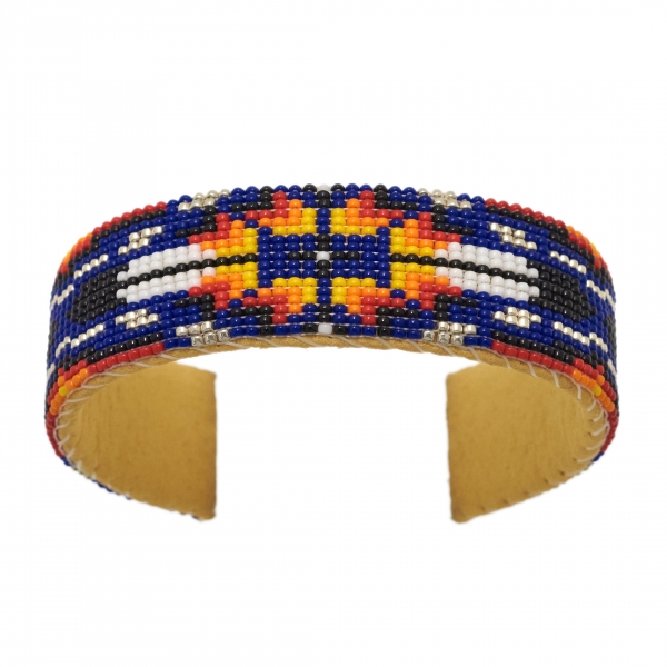 Navajo bracelet in colorful glass beads - Harpo Paris