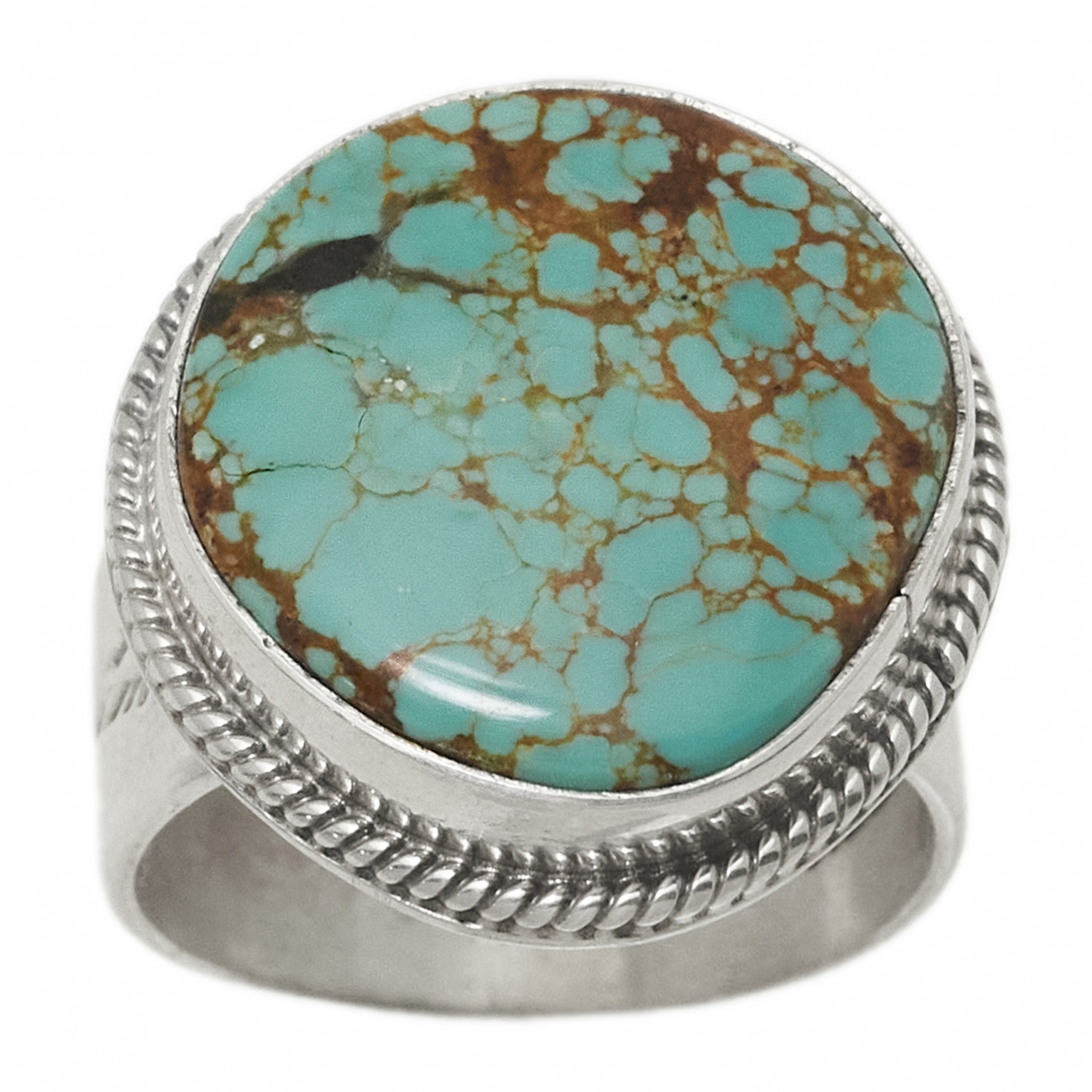 Bague Navajo turquoise et argent BA1510 - Harpo Paris