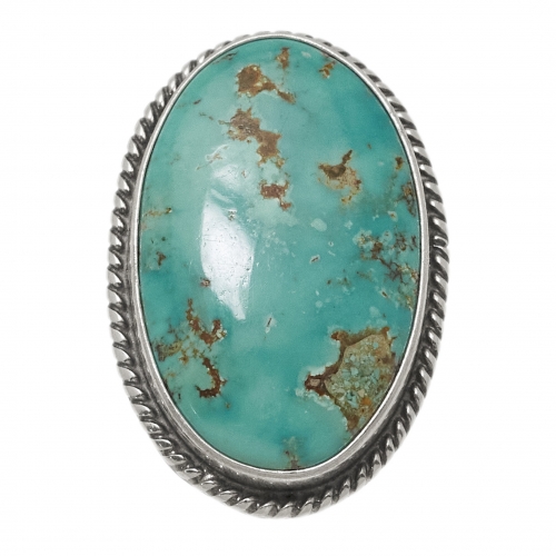 Bague Navajo en turquoise et argent BA1534 - Harpo Paris