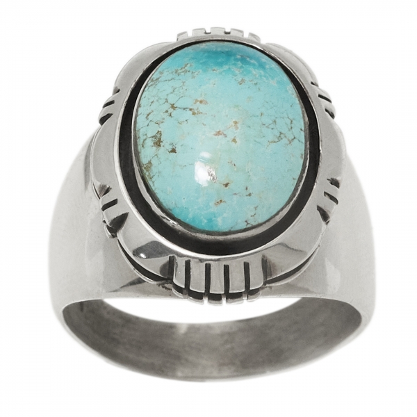 BA1539 turquoise and silver...