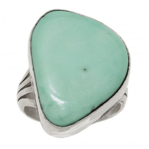 Bague Navajo en turquoise et argent BA1540 - Harpo Paris