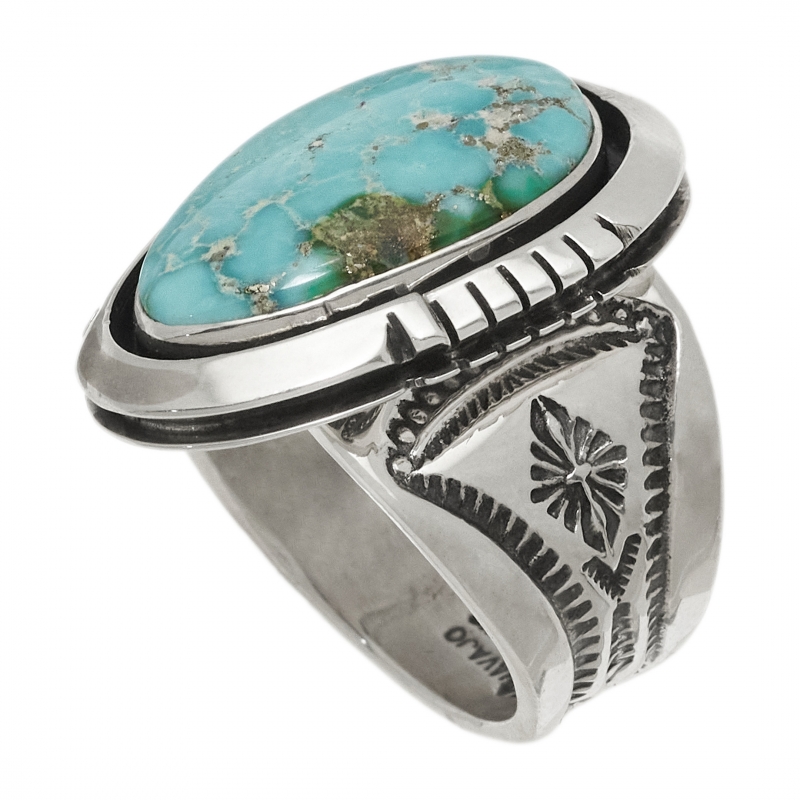 Navajo turquoise and silver BA1551 - Harpo Paris