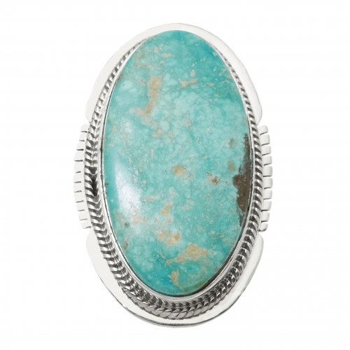 Bague Navajo en turquoise et argent BA1553 - Harpo Paris