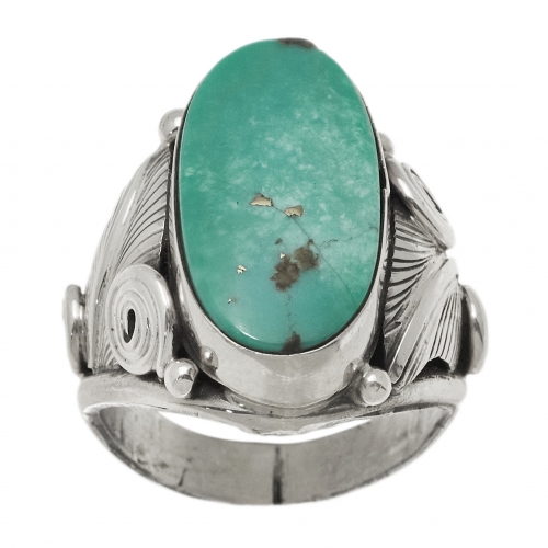 Bague Navajo turquoise et argent BA1568 - Harpo Paris