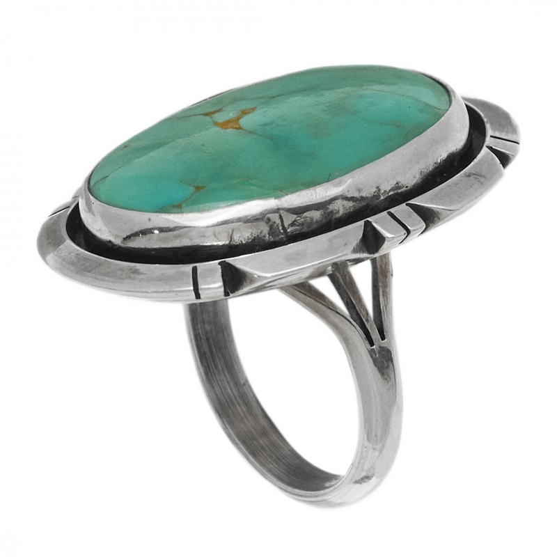 BA1577 bague turquoise argent - Harpo Paris