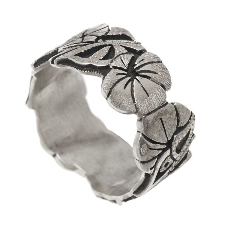 BA1592 silver overlay ring - Harpo Paris