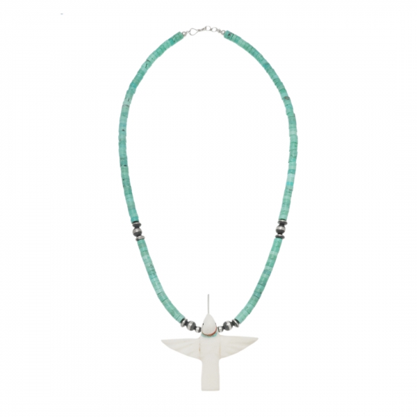 CO247 collier perles heishi et colibri - Harpo Paris