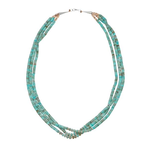 Three strands Heishi turquoise necklace -  Harpo Paris