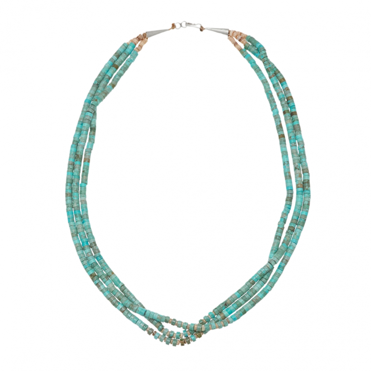 Three strands Heishi turquoise necklace -  Harpo Paris