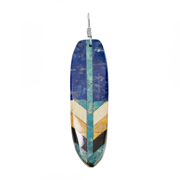 Feather inlay pendant PE554 - Harpo Paris