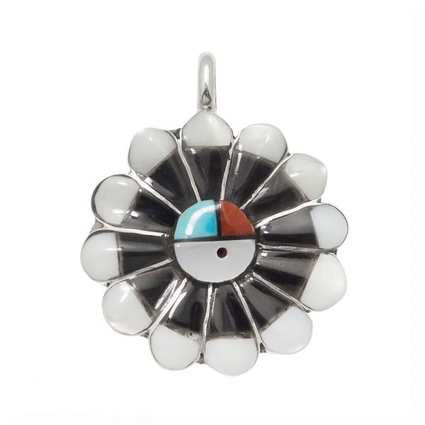 PE549 Sunface Zuni pendant - Harpo Paris