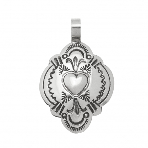 PE543 pendentif Harpo Paris coeur argent