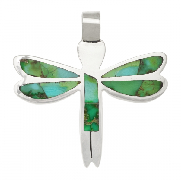 PE553 pendentif libellule turquoise - Harpo Paris