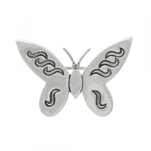 BRO92 silver butterfly brooch - Harpo Paris