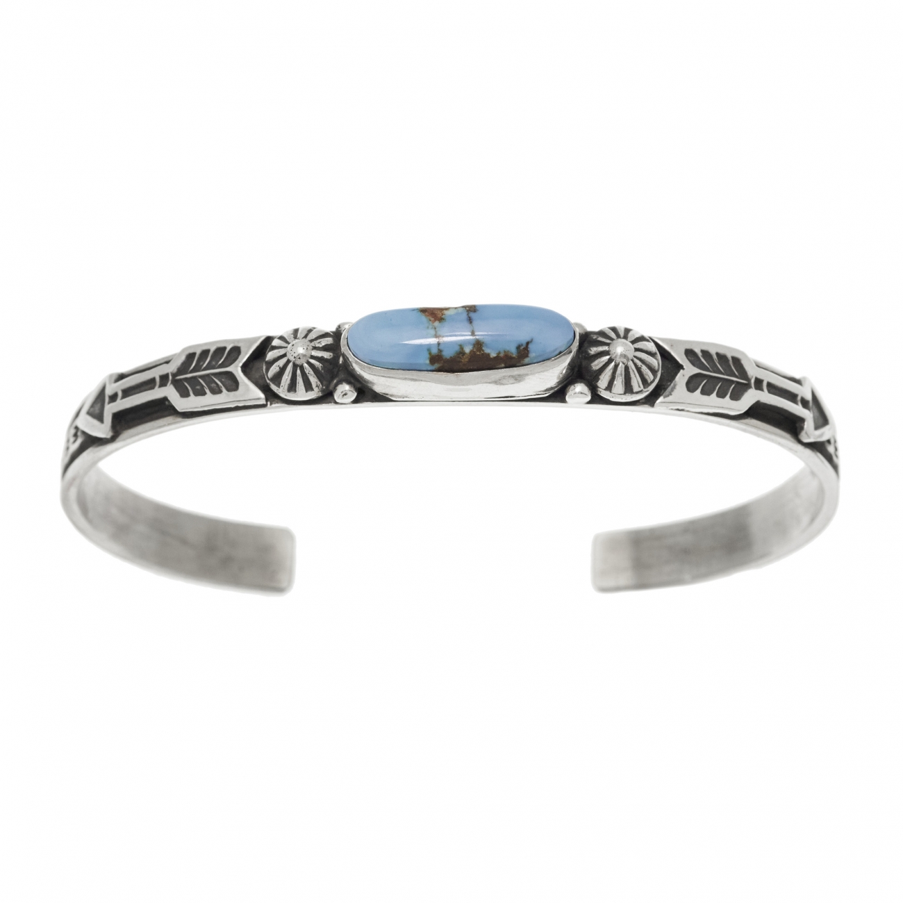 Bracelet turquoise and silver BR854 - Harpo Paris