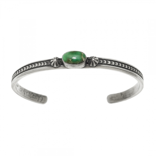 Turquoise and silver bracelet BR857 - Harpo Paris