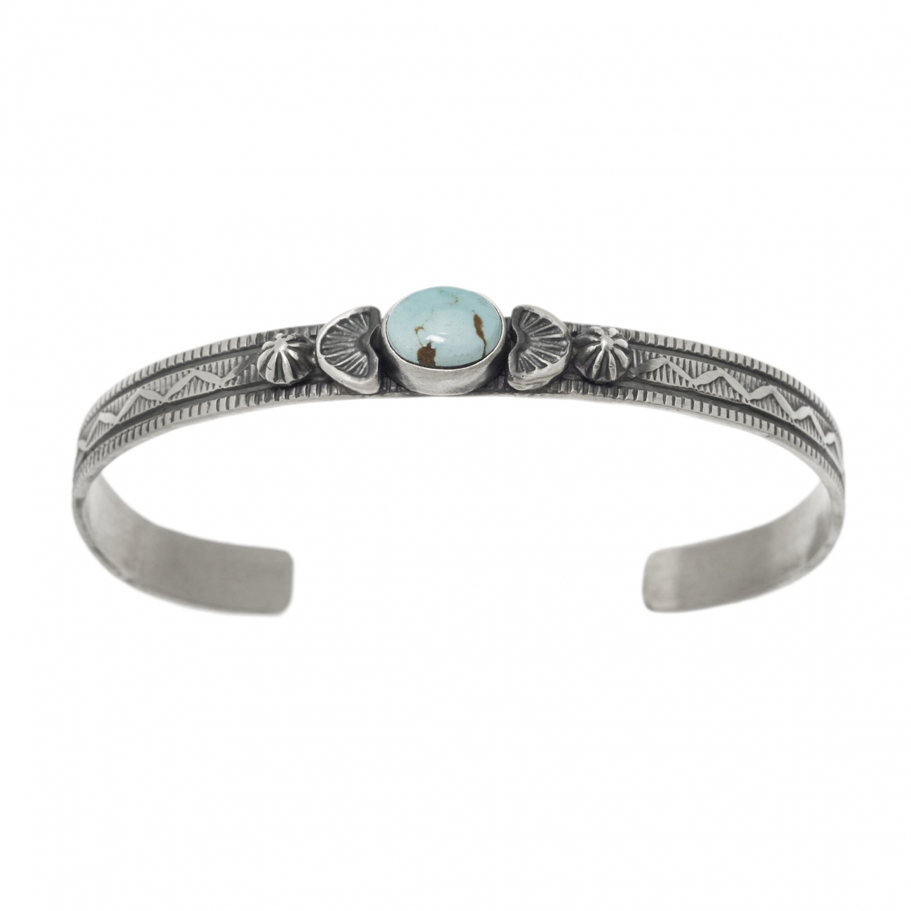 Turquoise silver bracelet for men BR858 - Harpo Paris