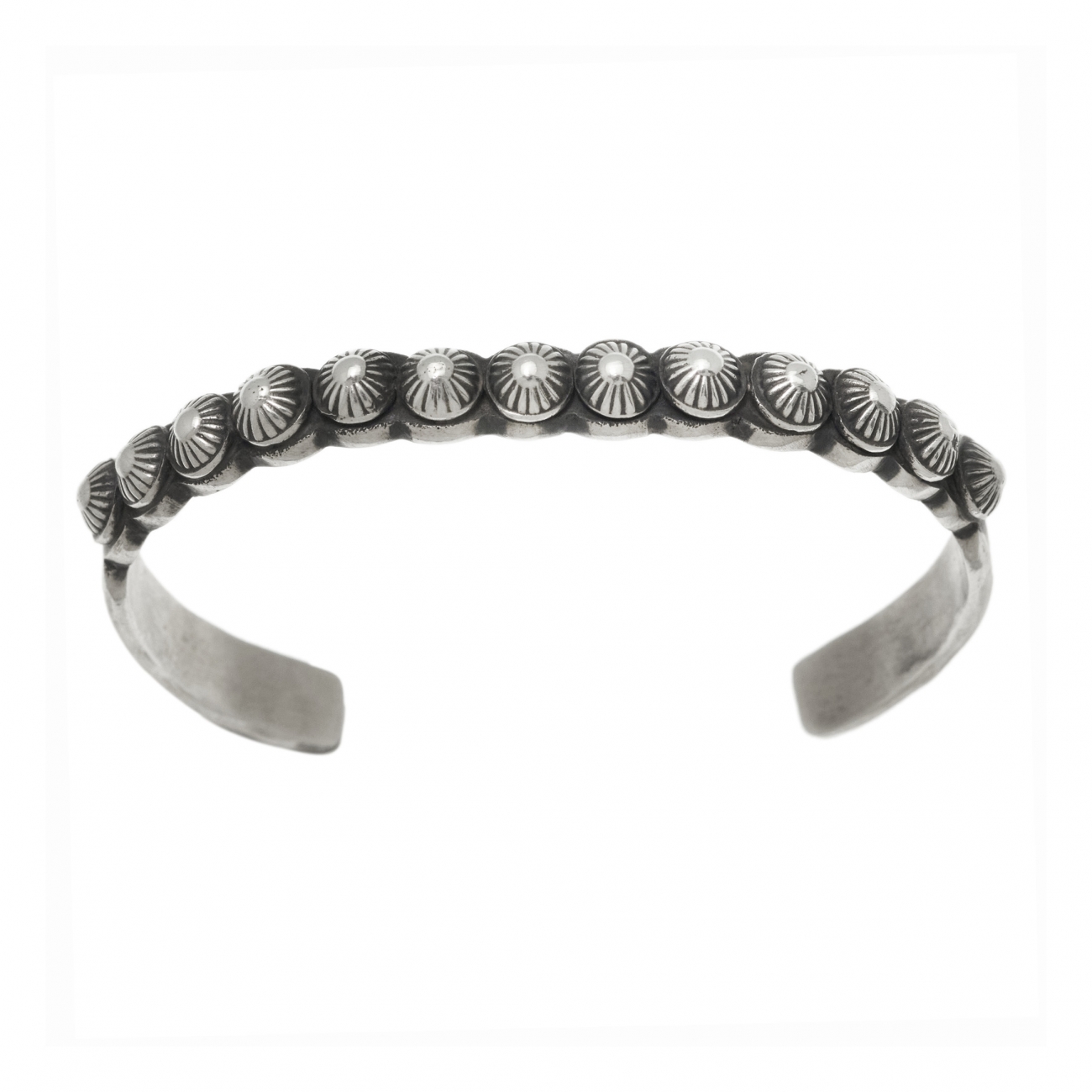 Bracelet Navajo en argent mat BR859 - Harpo Paris