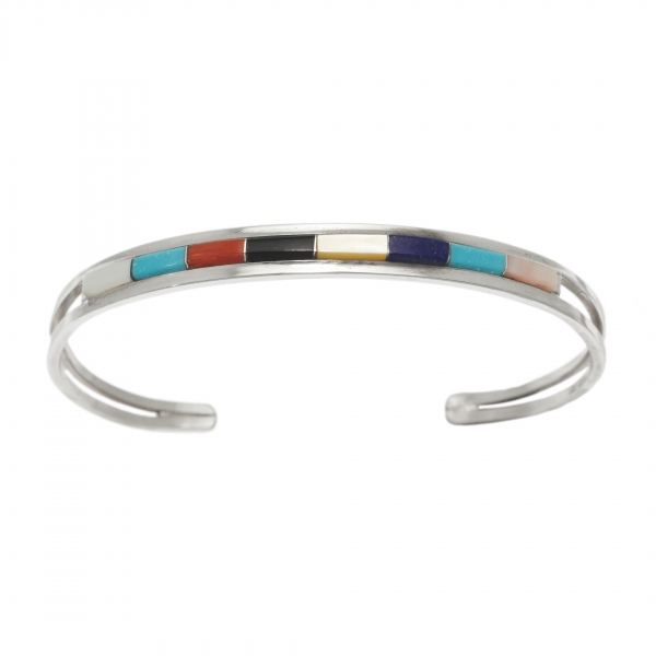 Fin bracelet Zuni en marqueterie BR870 - Harpo Paris