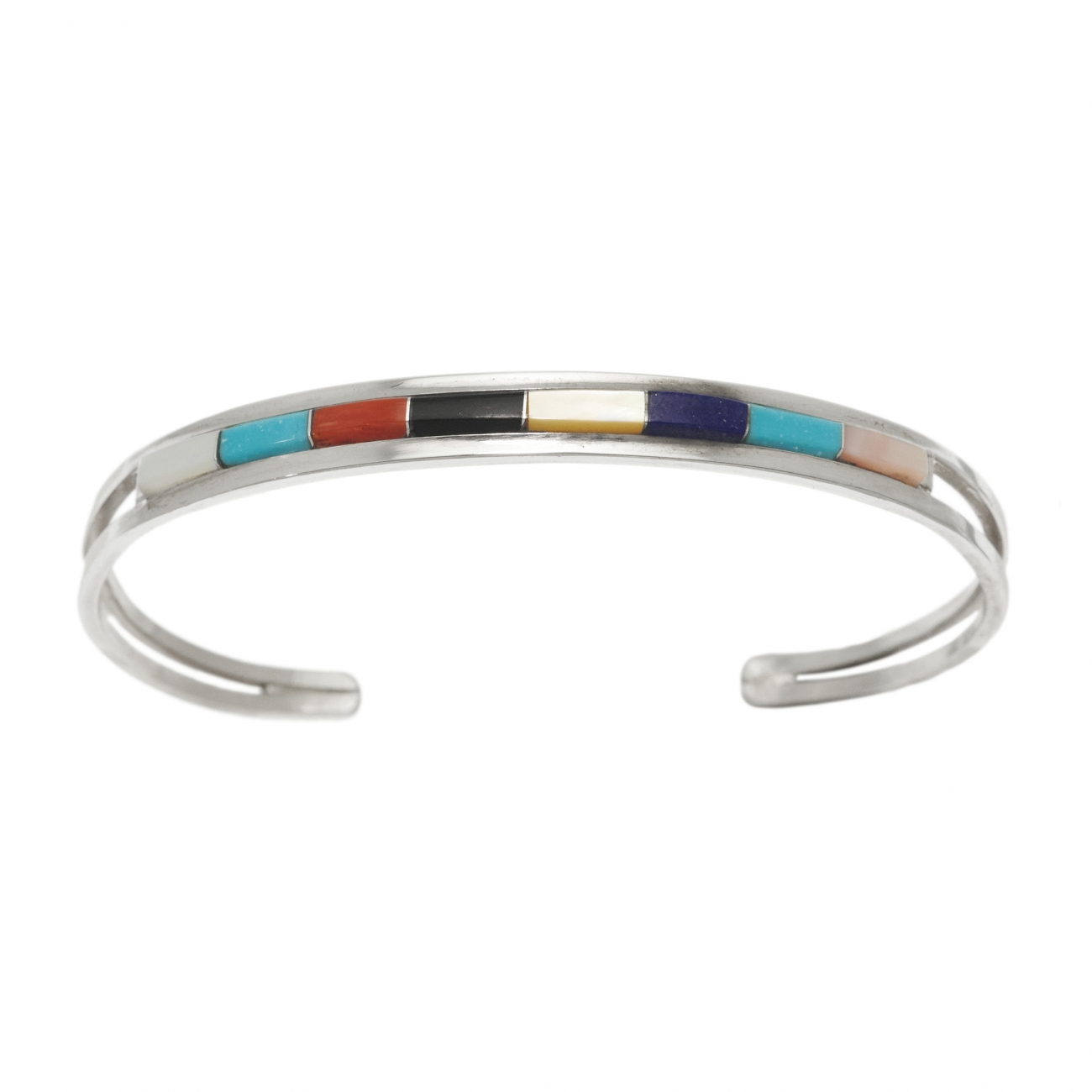 Fin bracelet Zuni en marqueterie BR870 - Harpo Paris